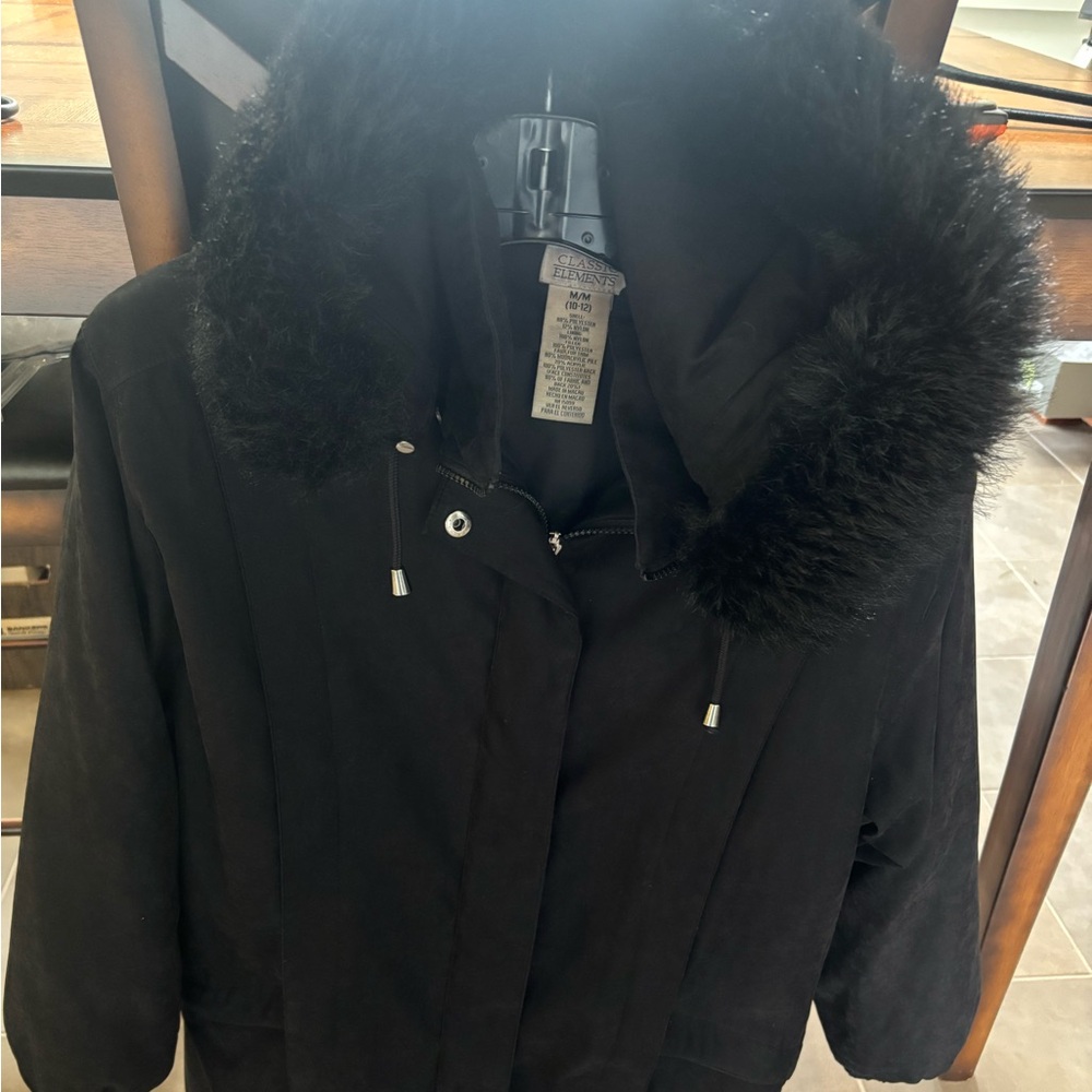 Classic Elements Midnight Black Outerwear With Re… - image 1